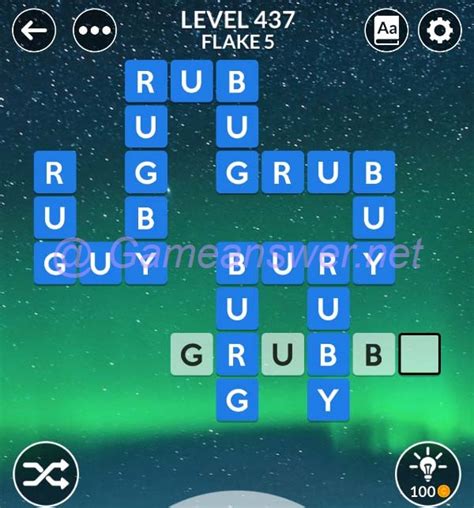 Wordscapes Level 437 .